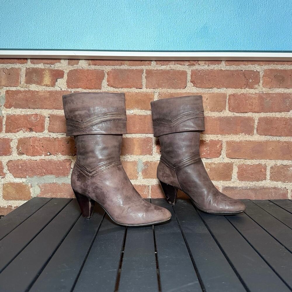 Frye Simone Cuff Heeled Boots